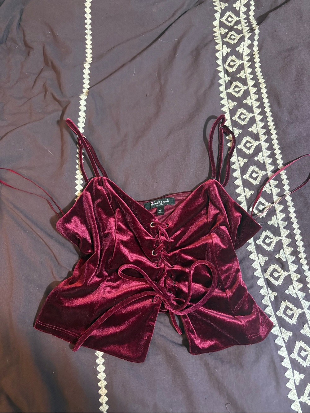 Red Velvet Top